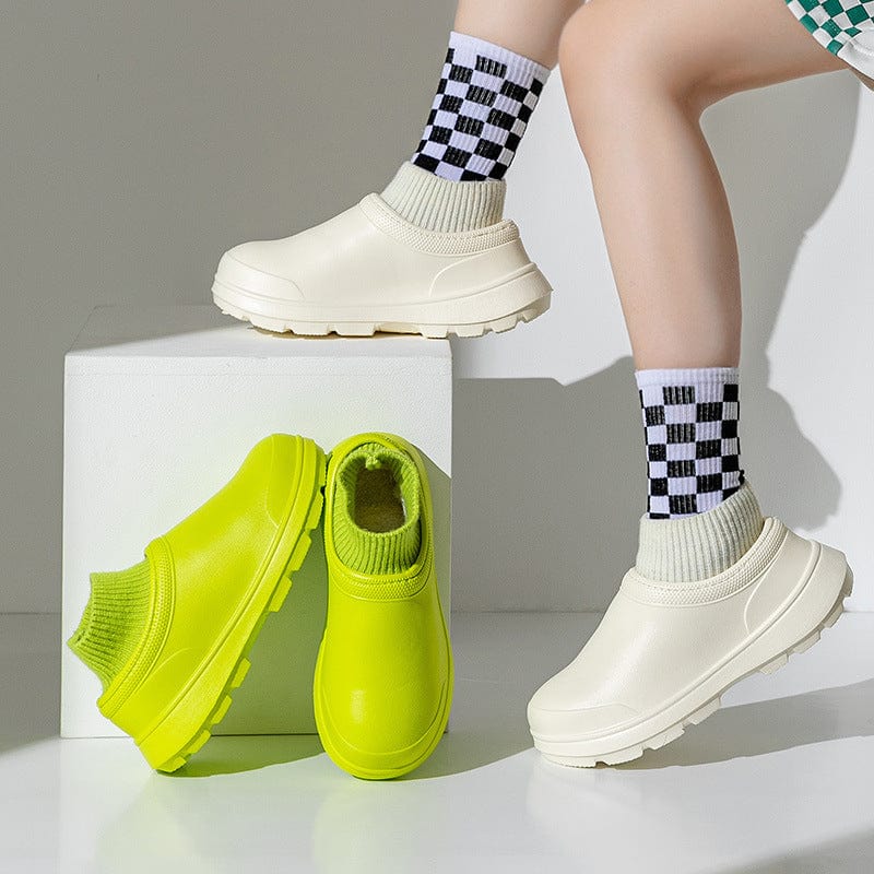 Women's Fashionable Waterproof Cotton Slippers