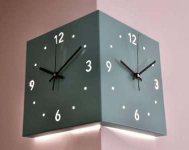 TimeCraft Innovare: The Ultimate Corner Wall Clock"