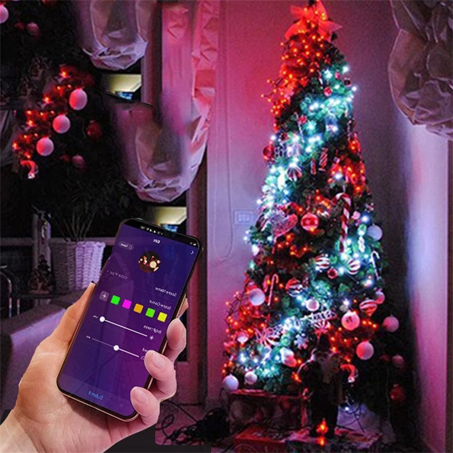 GlowGadget Christmas Magic Lights with Bluetooth App & Remote Control