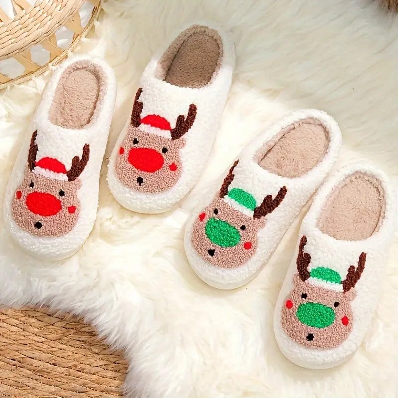CozyFeet™ Reindeer Slides