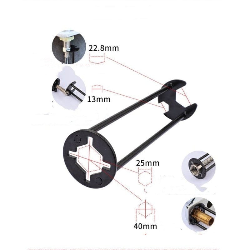 Hard Steel Four-claw Hexagonal Wrench Multifunctional Manual Wrench