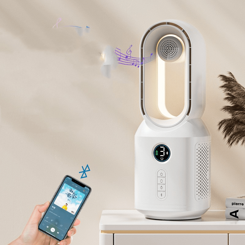 New 2023 Tower Fan with Bluetooth Speaker - SoundFlow