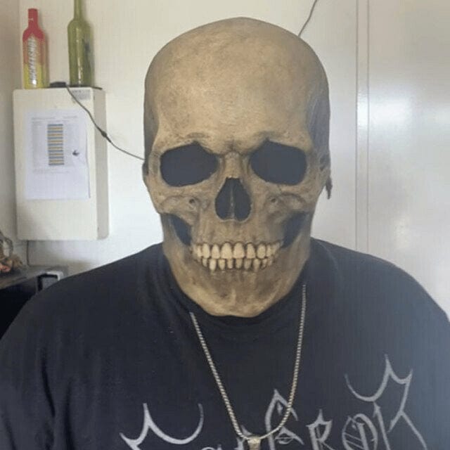 SkullFlex™ - Halloween Skull Mask with Movable Jaw