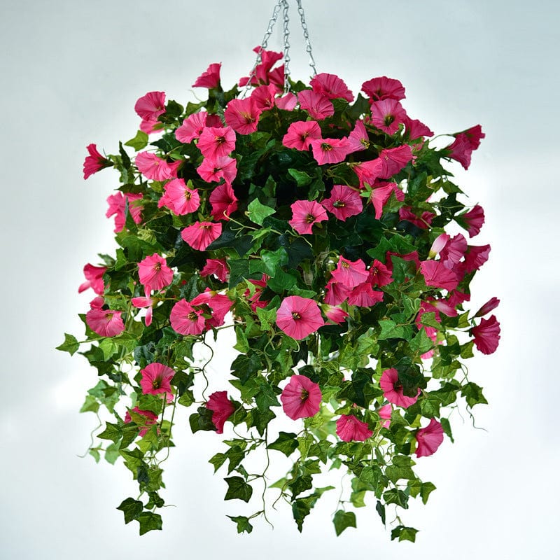 Hanging Basket Plastic Fake Flower Rattan Wall Hanging Decoration