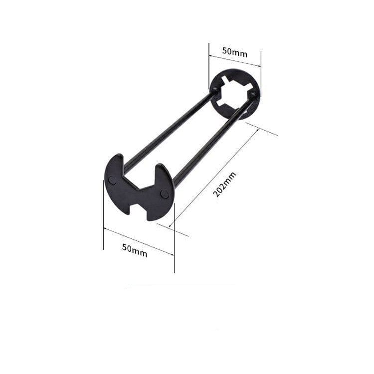 Hard Steel Four-claw Hexagonal Wrench Multifunctional Manual Wrench