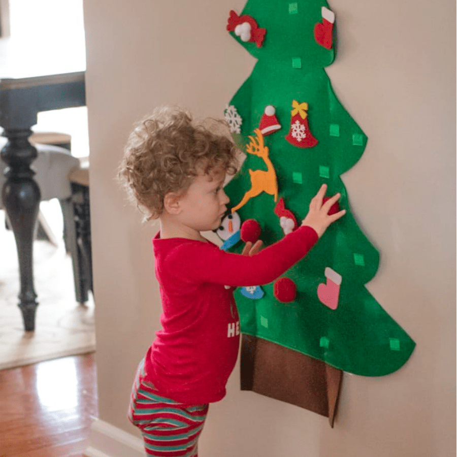 DIY Felt Kid's Christmas Joyful Tree