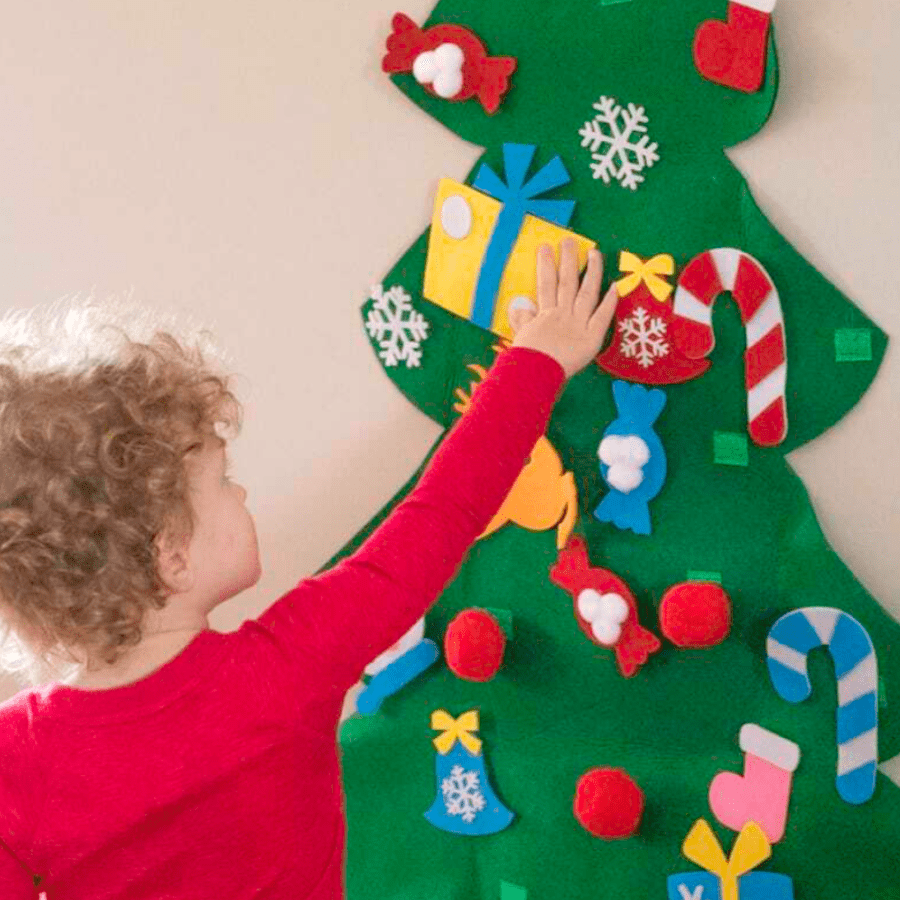 DIY Felt Kid's Christmas Joyful Tree