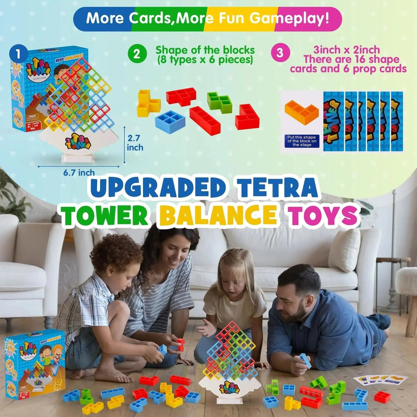 TetraTower™ - Building Blocks Game (Buy 1 Get 1 Free)