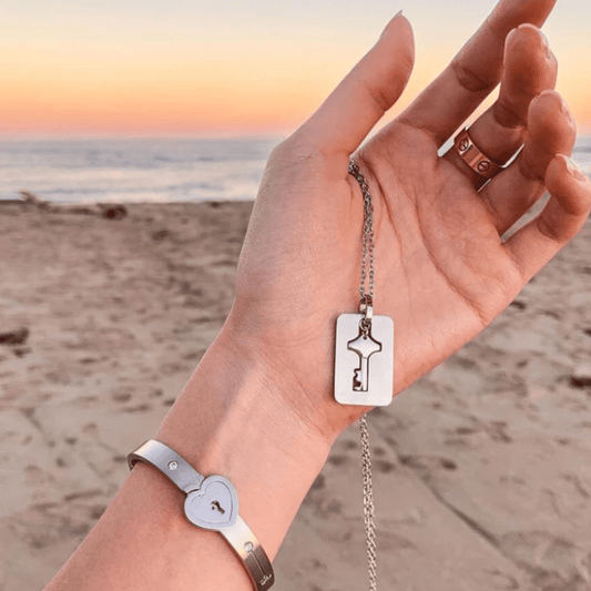 Lock & Key Love Bracelet & Necklace